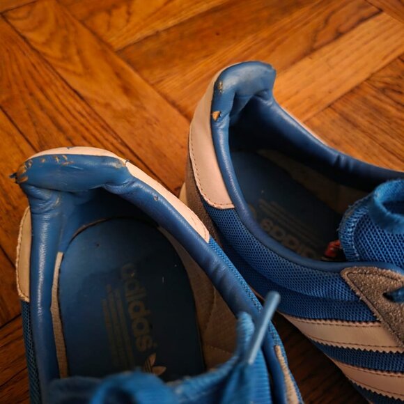 Adidas Men's Adistar Racer V22767 Sneakers Gray Blue Suede Running Shoes Size 11 - Picture 6 of 10